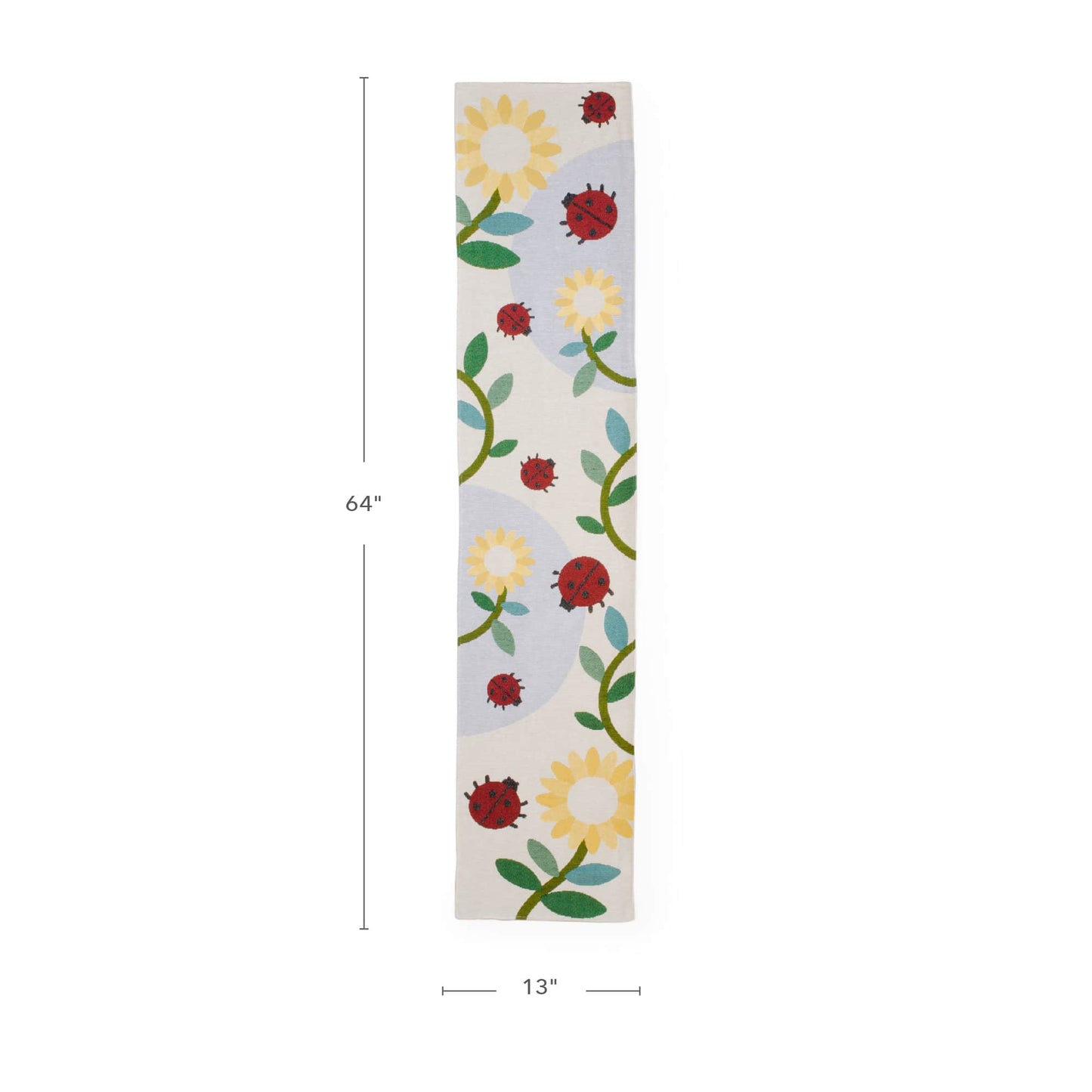 Bugs and Buds Decorative Runner - 64" x 13"