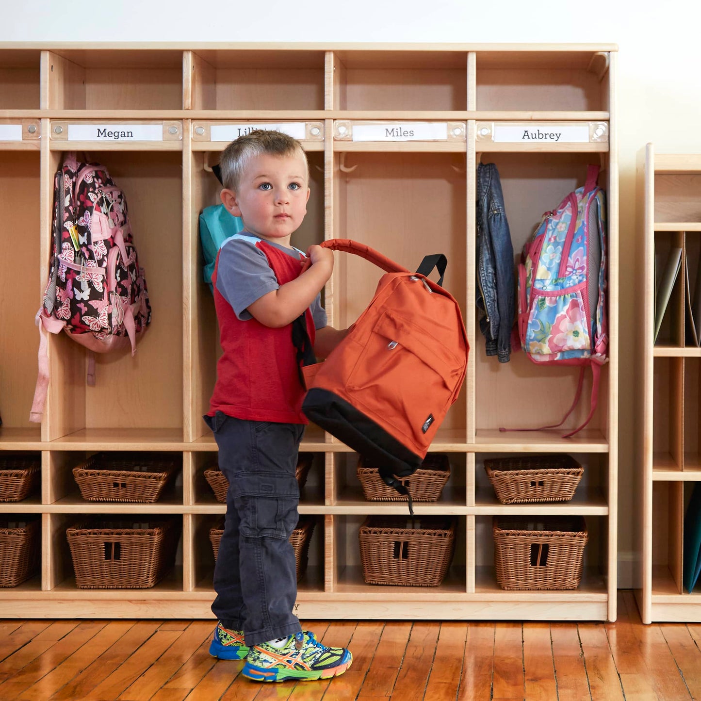 2-Section Locker - Solid Maple