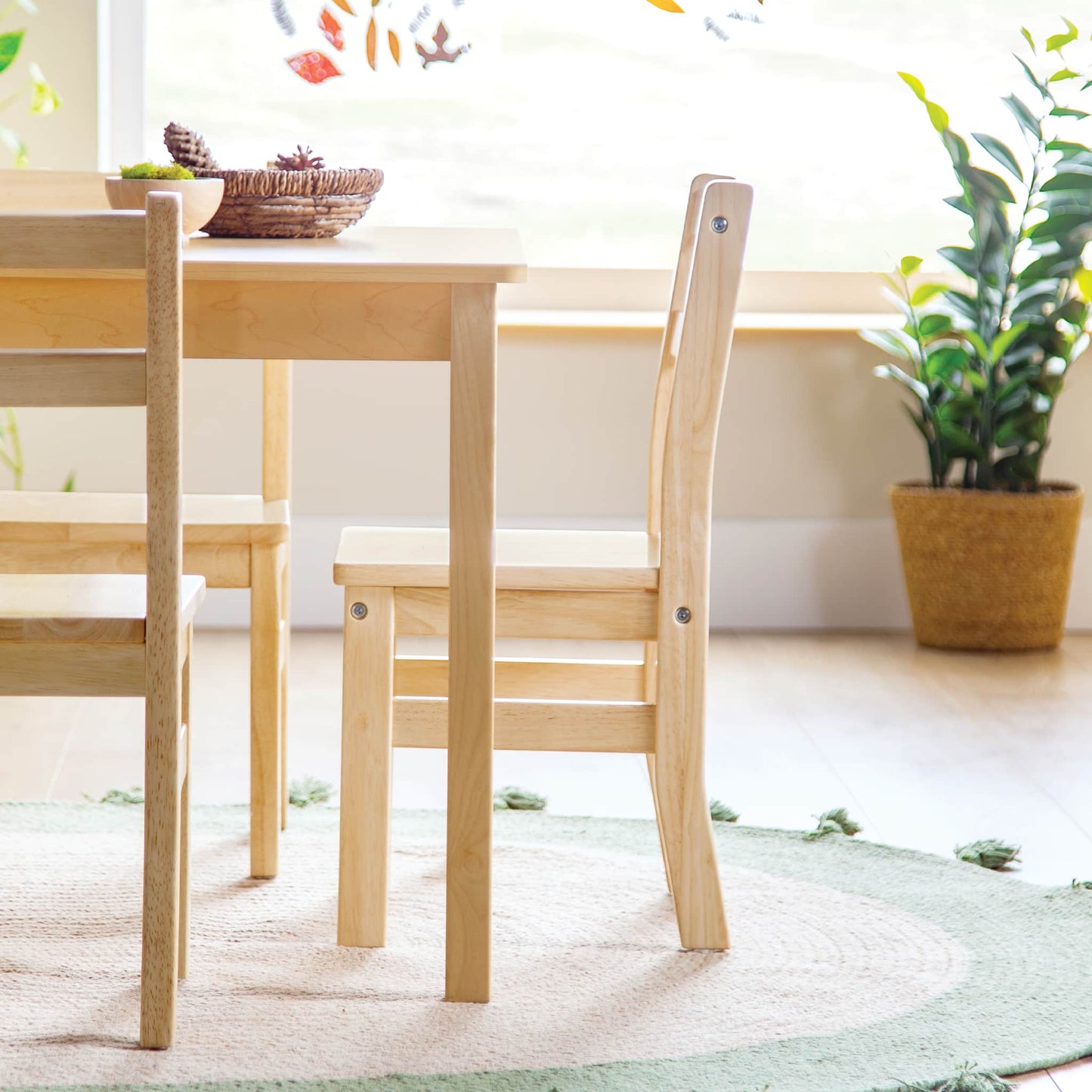 EdQ Hardwood Chairs - Set of 2 - 12" Seat