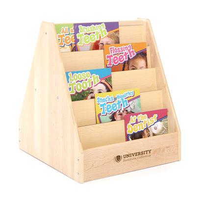 5-Shelf Book Display - Solid Maple - 28"