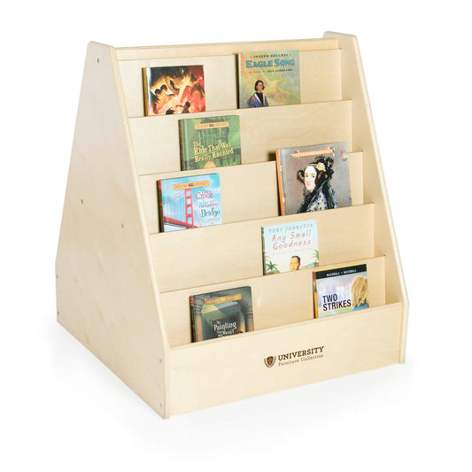 5-Shelf Book Display - Birch Plywood - 28"