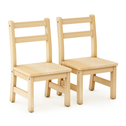 EdQ Hardwood Chairs - Set of 2 - 10" Seat