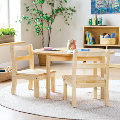 EdQ Hardwood Chairs - Set of 2 - 8" Seat