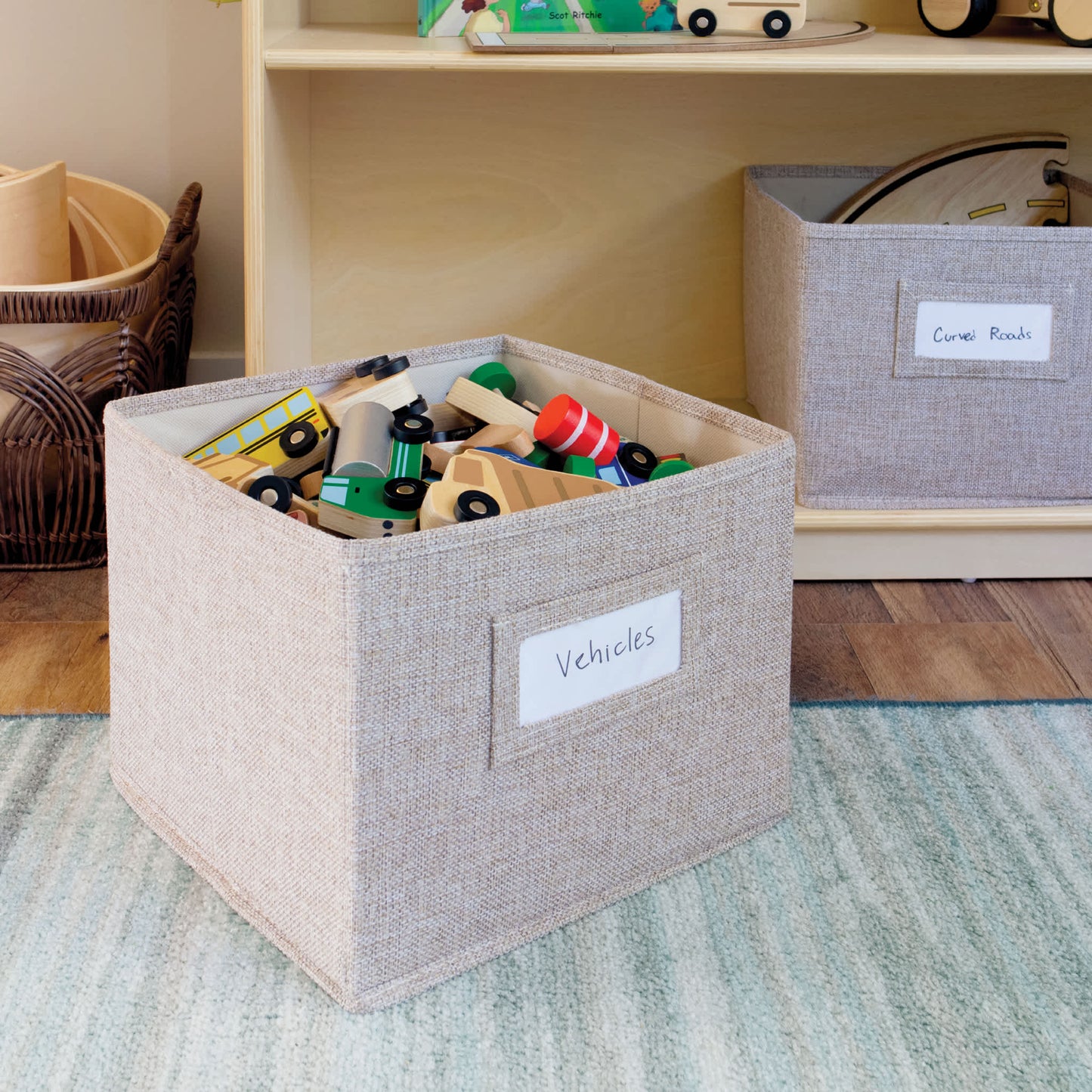 EdQ 2-Shelf Open Storage with Bins - 30"
