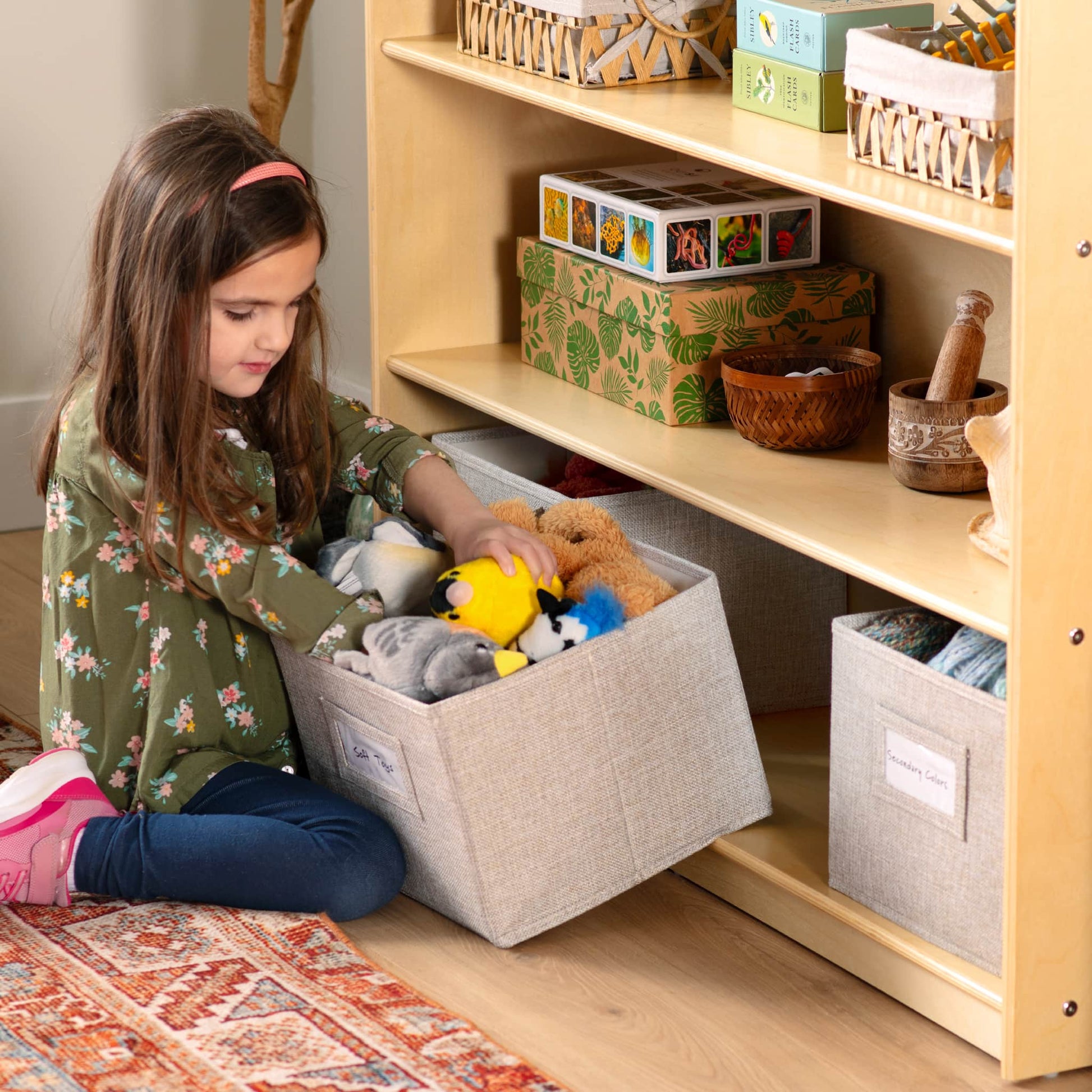 EdQ 3-Shelf Open Storage with Bins - 36"